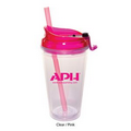 Marathon 16 Oz. Clear Double Wall Acrylic Tumbler